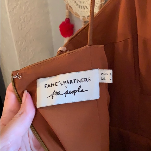 Free people gold midi dress - Picture 6 of 7